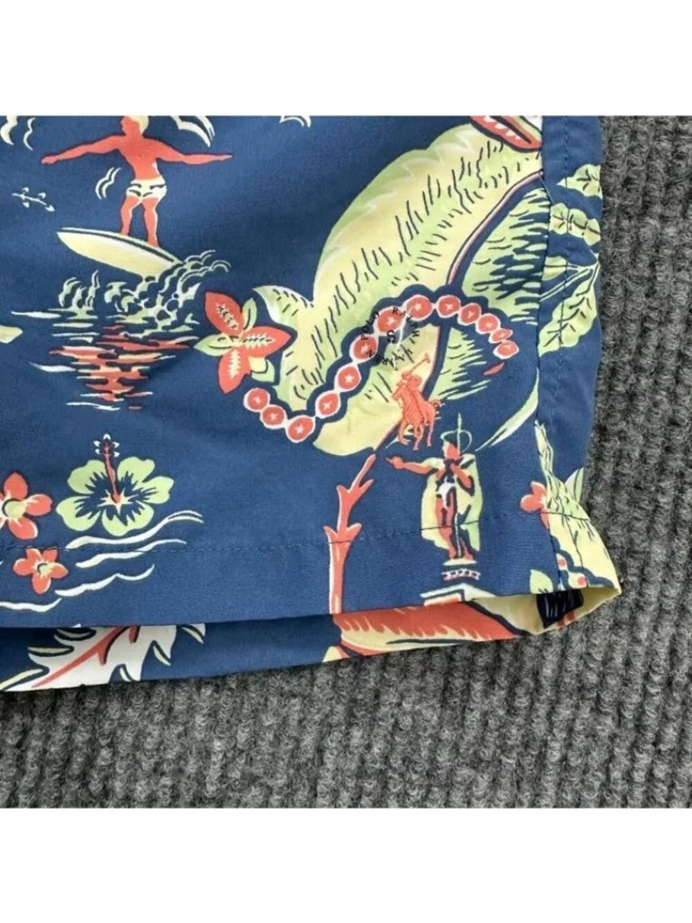 Polo Ralph Lauren Hawaiian Floral Print Board Shorts Swim Trunks Mens Small NEW